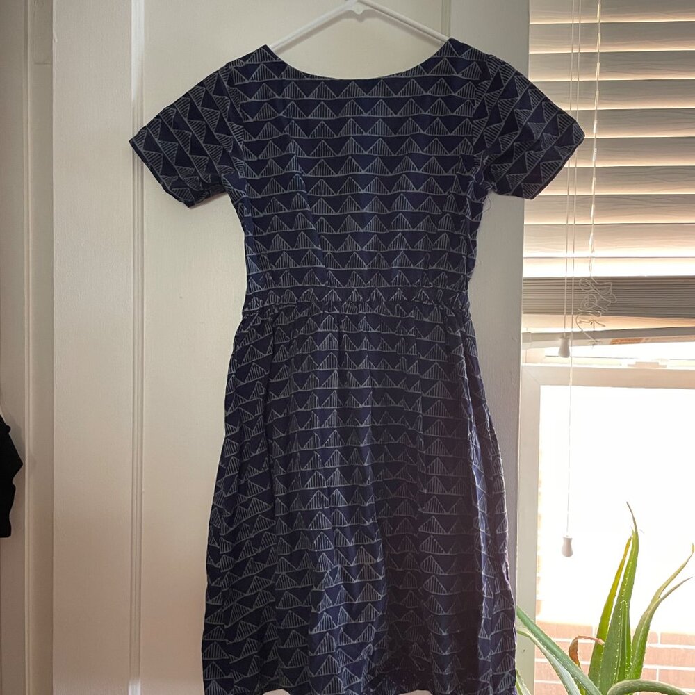 Mata Traders Vintage Style Blue Dress | Size Small - Picture 5 of 6